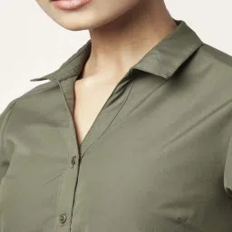 Annabelle by Pantaloons Green Regular Fit Shirt image 5