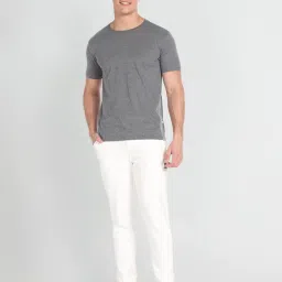 U.S. Polo Assn. Denim Co. White Cotton Regular Fit Trackpants image 5