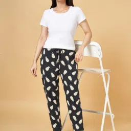 Dreamz by Pantaloons Black Cotton Printed Pyjamas image 5