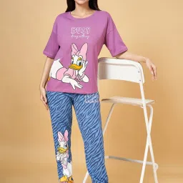 Dreamz by Pantaloons Blue Cotton Printed Pyjamas image 5