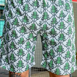 House of Koala Unisex Printed and Textured Relaxed Fit Low-Rise Shorts image 2