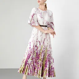 JC Collection Women Floral Printed Flared Sleeves Maxi Dress image 1