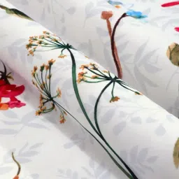 Rosara Home Polyester Multi Floral Sheer 7 ft Door Curtains - Pack of 2 image 4