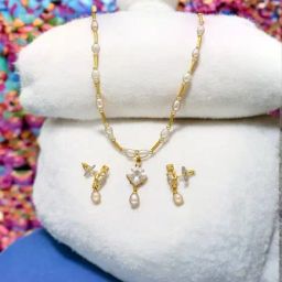 Sri Jagdamba Pearls Elysian Pearl Pendant Set for Women-picture-24