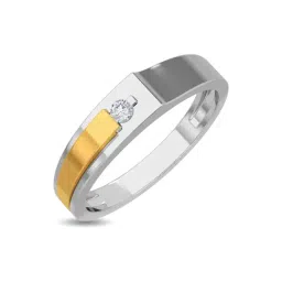 Kisna Diamond & Gold Jewellery Jack 14k (585) Diamond & Gold Ring For Men image 1