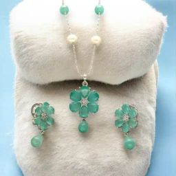 Sri Jagdamba Pearls Carali Pearl Pendant Set for Women-picture-17