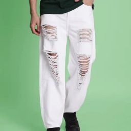 Bene Kleed Men Baggy Fit Mid-Rise Highly Distressed Jeans-picture-12