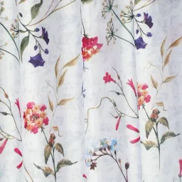 Rosara Home Polyester Multi Floral Sheer 7 ft Door Curtains - Pack of 2 image 3