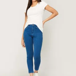 Fame Forever by Lifestyle Blue Mid Rise Jeans image 4