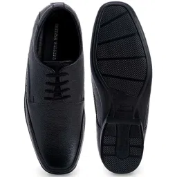 khadim British Walkers by Khadim's Men's Black Derby Shoes image 3