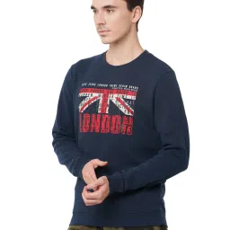 Pepe Jeans Navy Regular Fit Printed Sweatshirt image 3