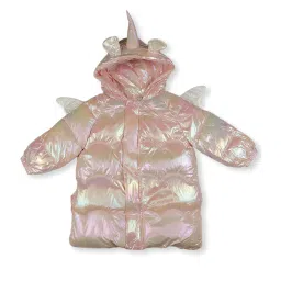 Passion Petals Kids Pink Quilted Jacket image 1