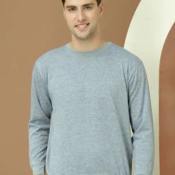 Vimal Jonney Grey Fleece Regular Fit Solid Sweatshirt-image-16