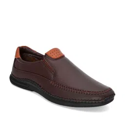 Giorgio Men's Maroon Formal Slip-Ons image 1
