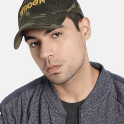 WROGN Unisex Green Printed Baseball Cap image 2