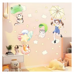 JAAMSO ROYALS Multi Children's Girl Princess Room Layout PVC Vinyl Sticker-image-20