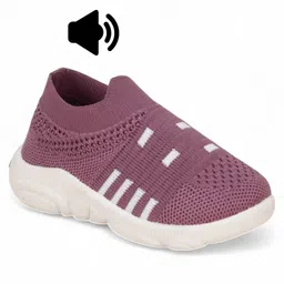 Lil Lollipop Abstract Designed Slip On Musical Shoes - Purple image 1