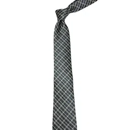 The Tie Hub Men Checkered Silk Neck Tie image 4