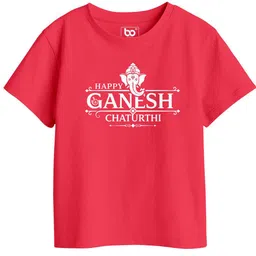 BonOrganik Girls Typography Printed Round Neck Cotton T-shirt-picture-12