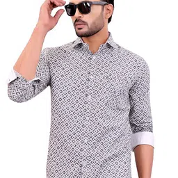 CHECKMARK CLOTHING Men Slim Fit Printed Casual Shirt-picture-29