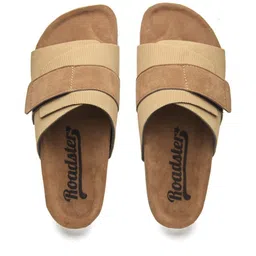 Roadster Men Camel Brown & Beige Comfort Sandals image 4