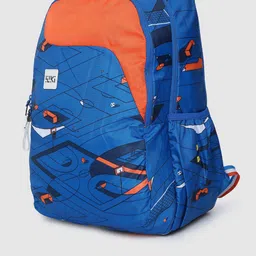 Wildcraft Unisex Blue & Orange Graphic Backpack image 2
