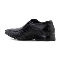 khadim Lazard by Khadim's Men's Black Formal Loafers image 5