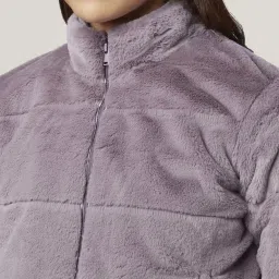 Honey by Pantaloons Purple Self Pattern Jacket image 5