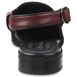 Da Vinchi by Metro Men's Wine Back Strap Sandals image 5