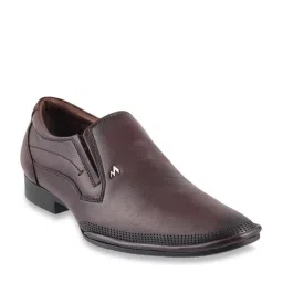 Metro Men's Maroon Casual Slip-Ons image 1