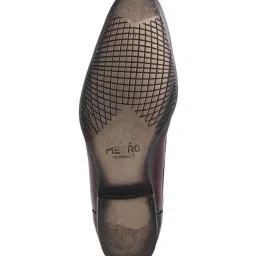 Metro Men's Maroon Casual Slip-Ons image 4