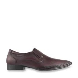 Metro Men's Maroon Casual Slip-Ons image 2