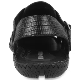 J. Fontini by Mochi Men's Black Back Strap Sandals image 5