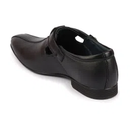 Fausto Men's Black Monk Shoes image 5