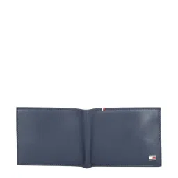 Tommy Hilfiger Checker Navy Casual Leather Bi-Fold Wallet for Men image 3