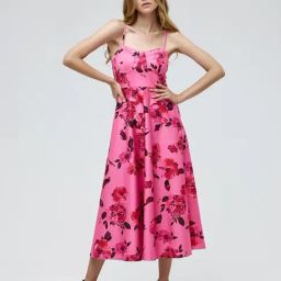 Cover Story Pink Floral Print Dress-picture-5