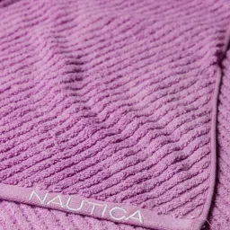 Nautica Cross View Lilac Cotton 600 GSM Fluffy Zero Twist Hand Towel - Set of 2 image 5