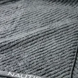 Nautica Cross View Steel Grey & Lilac Cotton 600 GSM Fluffy Zero Twist Hand Towel - Set of 4 image 5