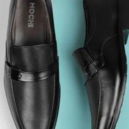 Mochi Black Formal Slip-Ons-picture-15