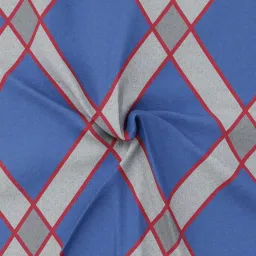 Nautica Hampton Blue & Red 100% Cotton 210 TC Super King Bed Size With Pillow Covers image 5