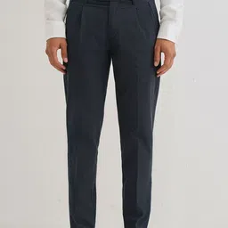 Banana Club Men Pleated Regular Fit Chinos Trousers-picture-19