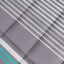 Nautica Hampton Grey & Aqua 100% Cotton 210 TC 150 GSM Double Comforter image 5