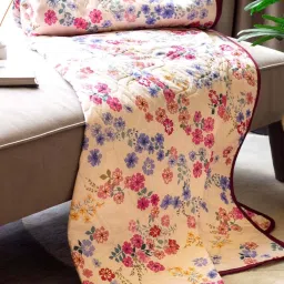 Urban Space AC Pink Cotton 300 GSM 3 Layer Reversible Single Blanket image 5