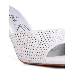 London Rag Women's White Casual Stilettos image 5