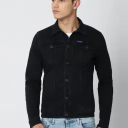 Van Heusen Black Cotton Slim Fit Jacket-picture-18
