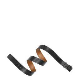 Tommy Hilfiger Goruck Black & Tan Leather Reversible Belt for Men image 4