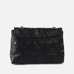 HauteSauce Black Quilted Medium Handheld Handbag image 5