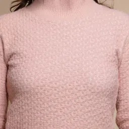 Global Republic Pink Self Design Pullover image 5