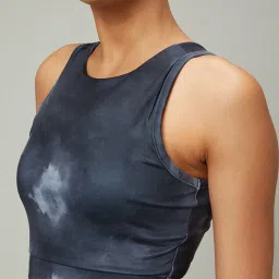 SILVERTRAQ Grey Tie - Dye Crop Top image 5