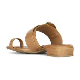 Naturalizer by Bata Women's Tan Toe Ring Sandals image 5